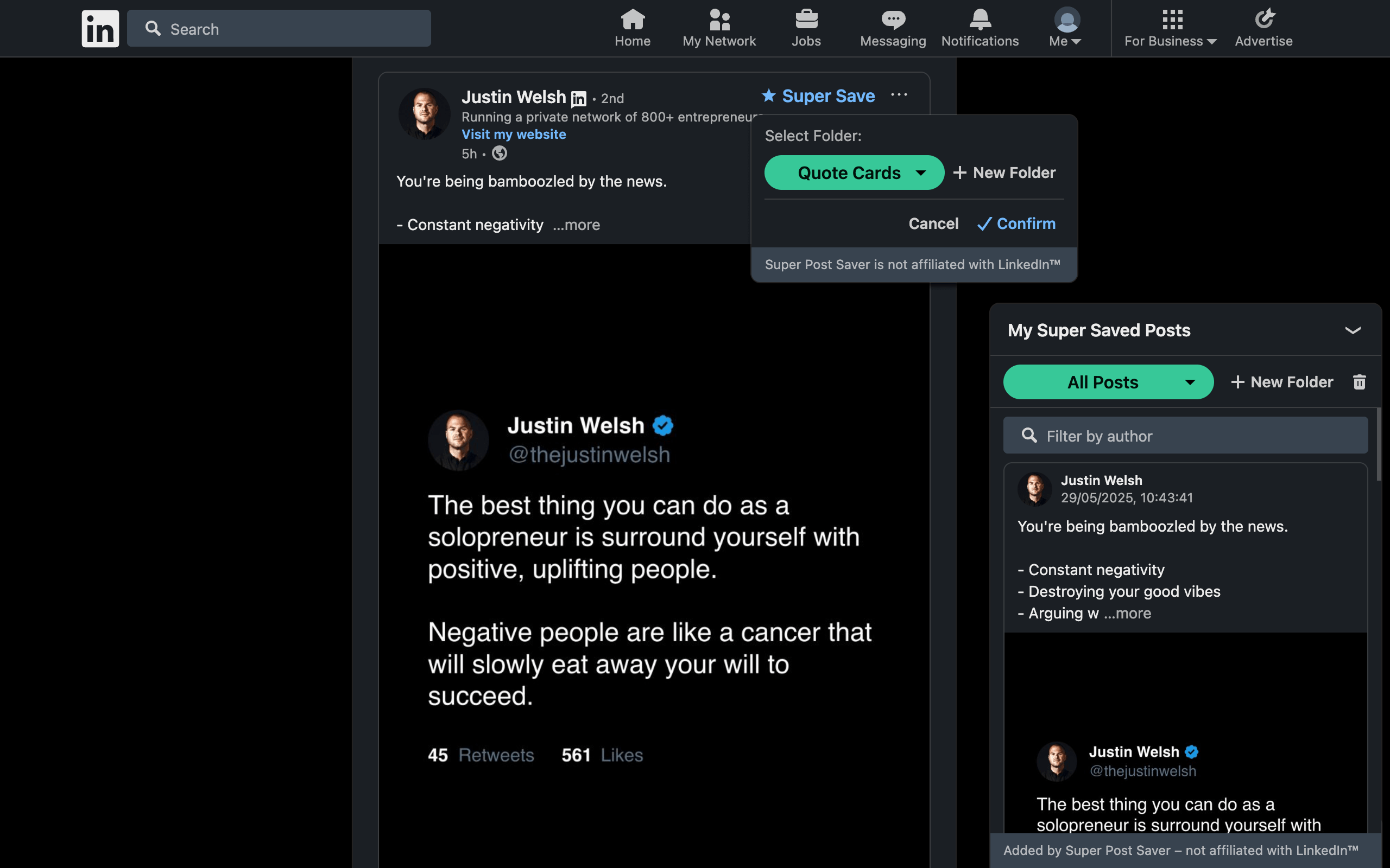 Super Post Saver screenshot 3